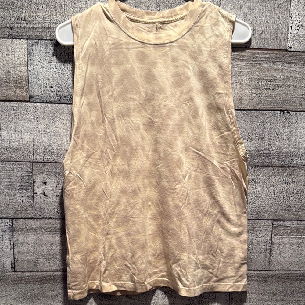 Sleeveless Beige Women's Top